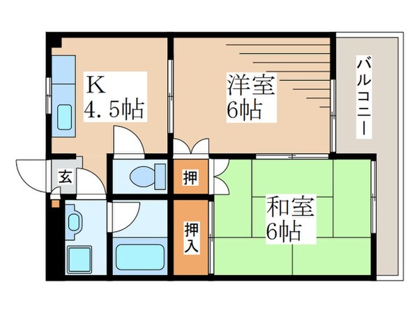 カーサ　柚木の物件間取画像